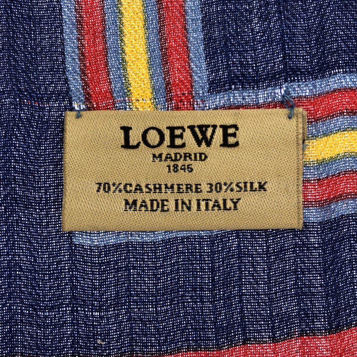 LOEWE ロエベ カシミヤシルク大判スカーフ ストール ミックス - メルカリ