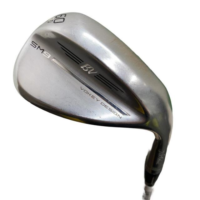 【中古】 タイトリスト VOKEY SPIN MILLED SM9 ツアークロム 60°/12°D ウェッジ WG Dynamic Gold (フレックスS) メンズ 男性用 右利き 右用 Dランク ゴルフクラブ