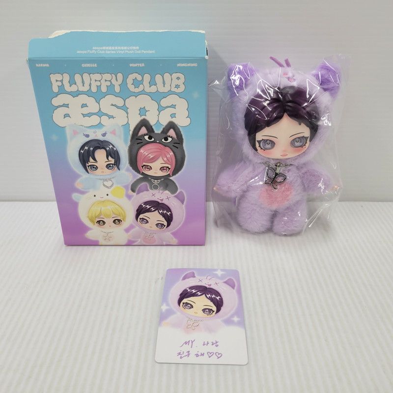 中古美品】 aespa POPMART ぬいぐるみ 4体セット 【084-260620-ay-28