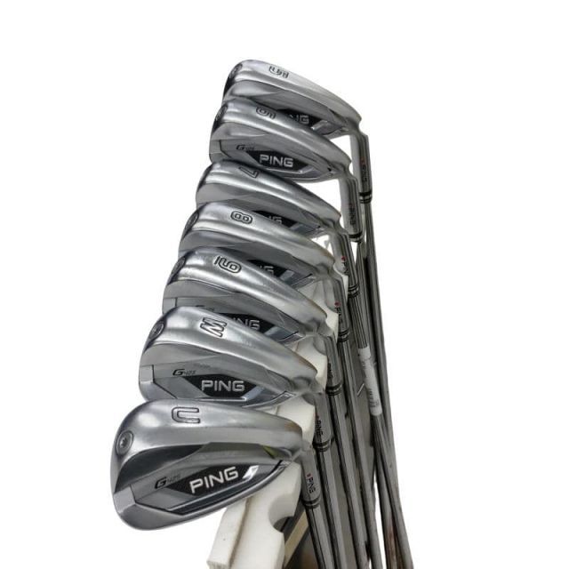 【中古】 ピン G425 8S アイアンセット IR 純正特注シャフト (フレックスS) メンズ 男性用 右利き 右用 Cランク ゴルフクラブ