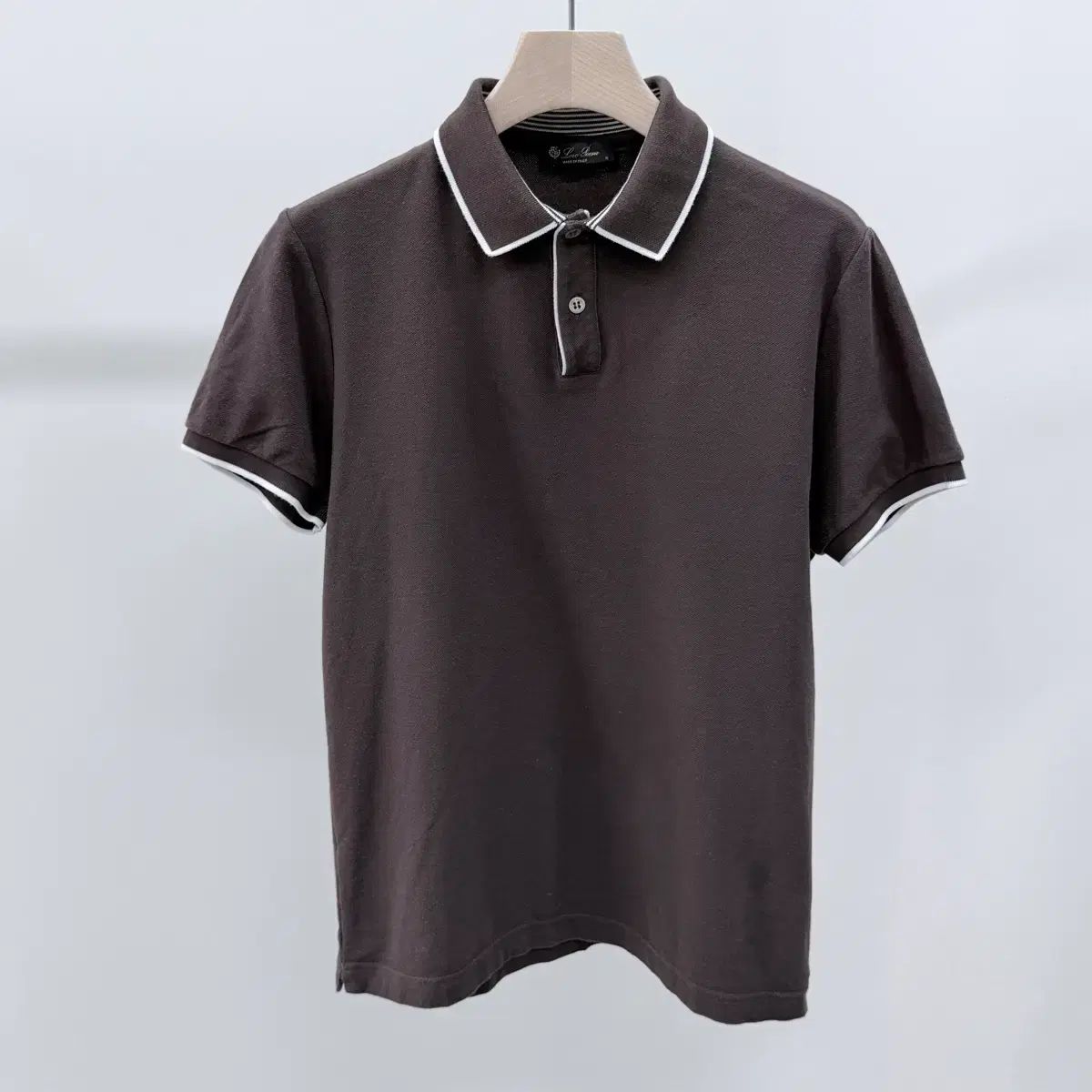 S+級/S ロロ・ピアーナ コットン ポロ 半袖 カラーTシャツ ブラウン 69,891円
