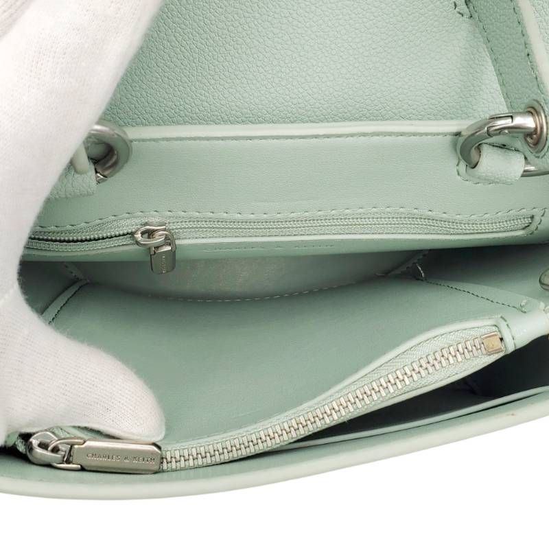 CHARLES & KEITH 緑色ハンドバッグ2way CHARLES & KEITH チャールズ 