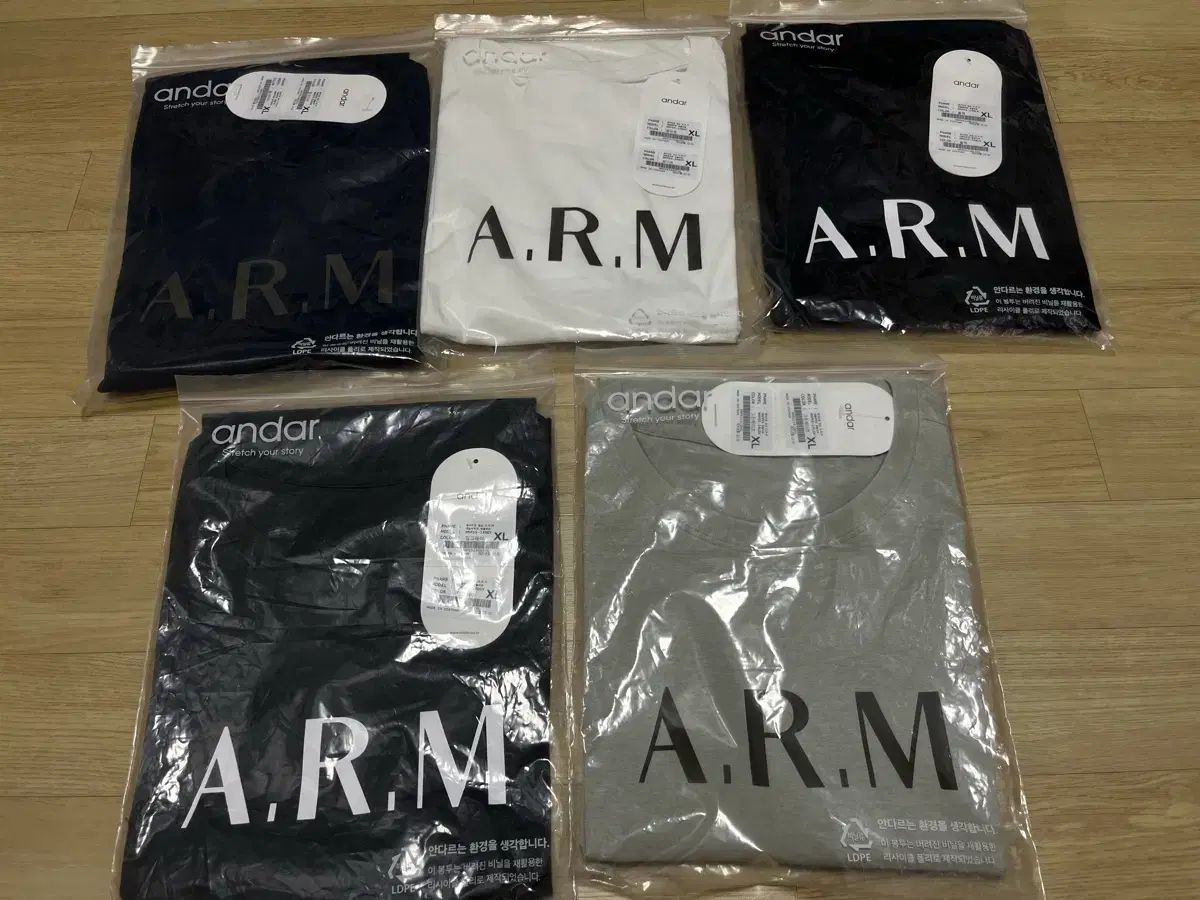 ANDAR アンダーアル メンズ A R M 半袖Tシャツ 5種 11,098円