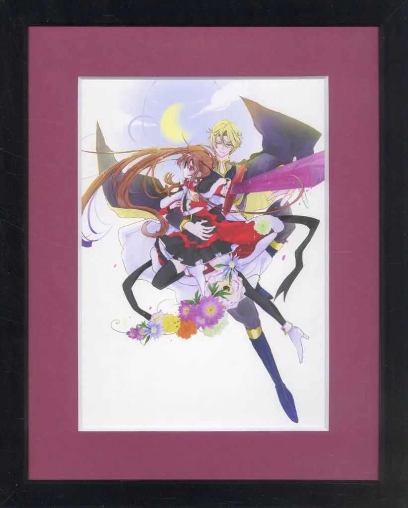 【中古】原画イラストボード 付属品付)漫福くじ 転生悪女の黒歴史ガチャ A賞 高精細複製原画 キャラファイングラフ A