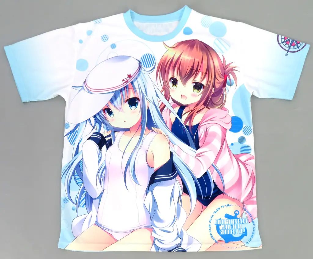 【中古】同人Tシャツ・衣装系 【艦隊これくしょん～艦これ～】フルグラフィックTシャツ Mサイズ ヴェールヌイ＆電(シロガネヒナ) C92/MILK BAR