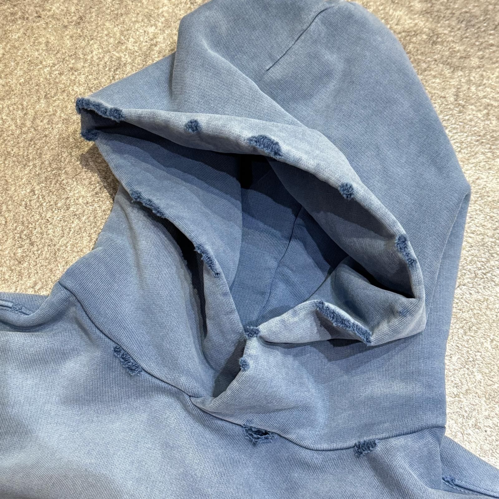 BALENCIAGA バレンシアガ 24SS PARIS MOON HOODIE ヴィンテージ加工