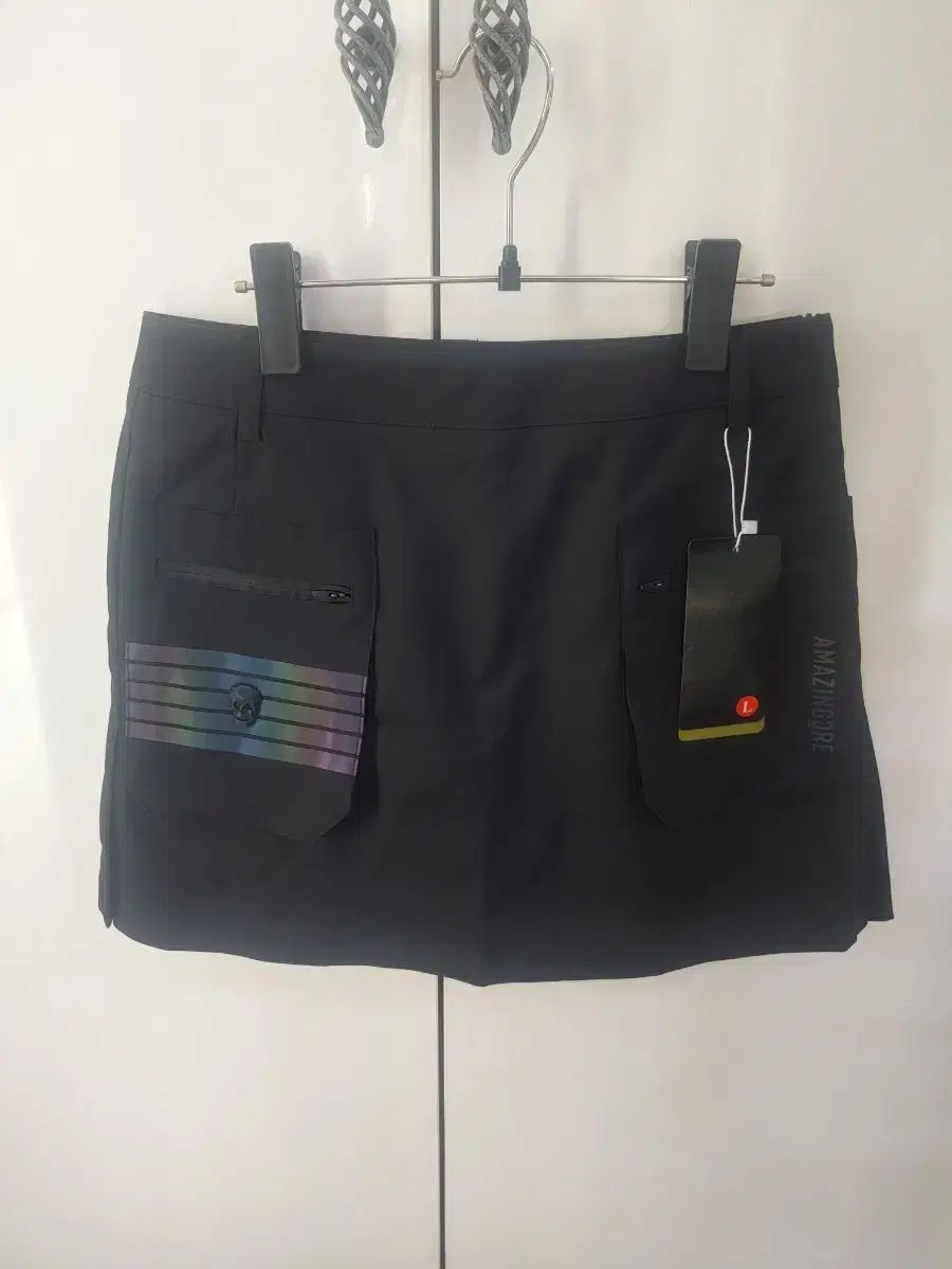 AMAZINGCRE(アメージングクリー) レディース ゴルフ スカート ブラック L