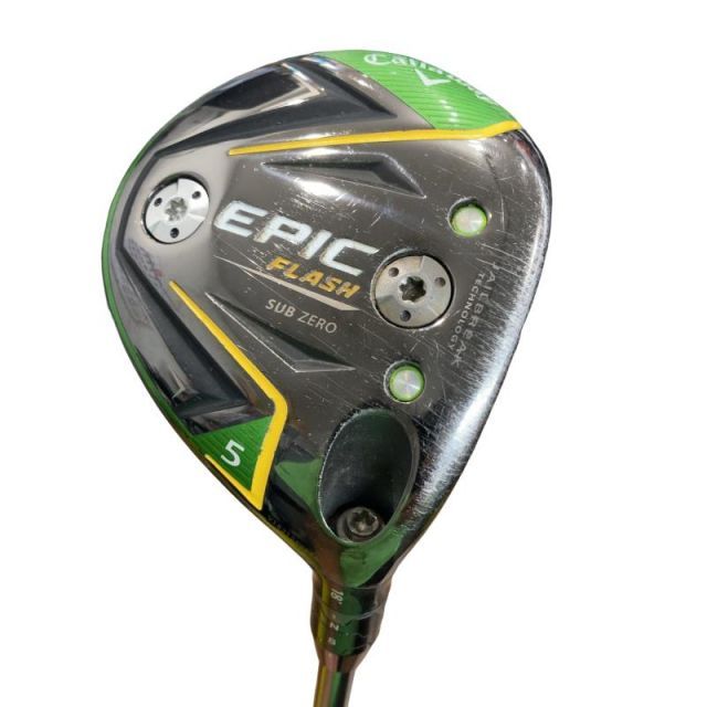 【中古】 キャロウェイ EPIC FLASH SUBZERO 5W フェアウェイウッド FW 純正特注シャフト (フレックスS) メンズ 男性用 右利き 右用 Dランク ゴルフクラブ
