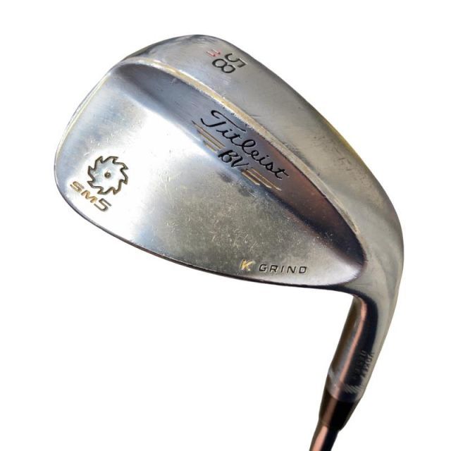 タイトリスト VOKEY SPIN MILLED SM5 ツアークロム 58/11K ウェッジ WG 純正特注シャフト (フレックスX) メンズ 男性用 右利き 右用 Cランク ゴルフクラブ