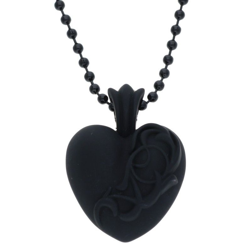 クロムハーツ RUBBER HEART ラバーハート シリコンネックレス メンズ 