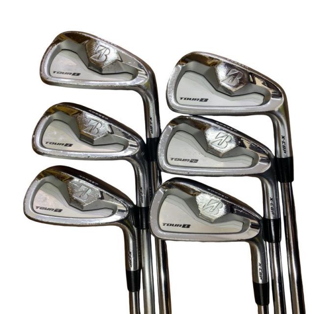 【中古】 ブリヂストン TOUR B X-CBP 6S アイアンセット IR 純正特注シャフト (フレックスS) メンズ 男性用 右利き 右用 Cランク ゴルフクラブ