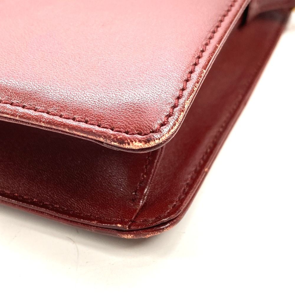 CARTIER カルティエ ショルダーバッグ マストライン ロゴ レザー