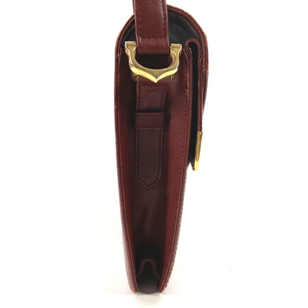 CARTIER カルティエ ショルダーバッグ マストライン ロゴ レザー