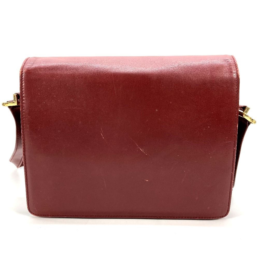 CARTIER カルティエ ショルダーバッグ マストライン ロゴ レザー