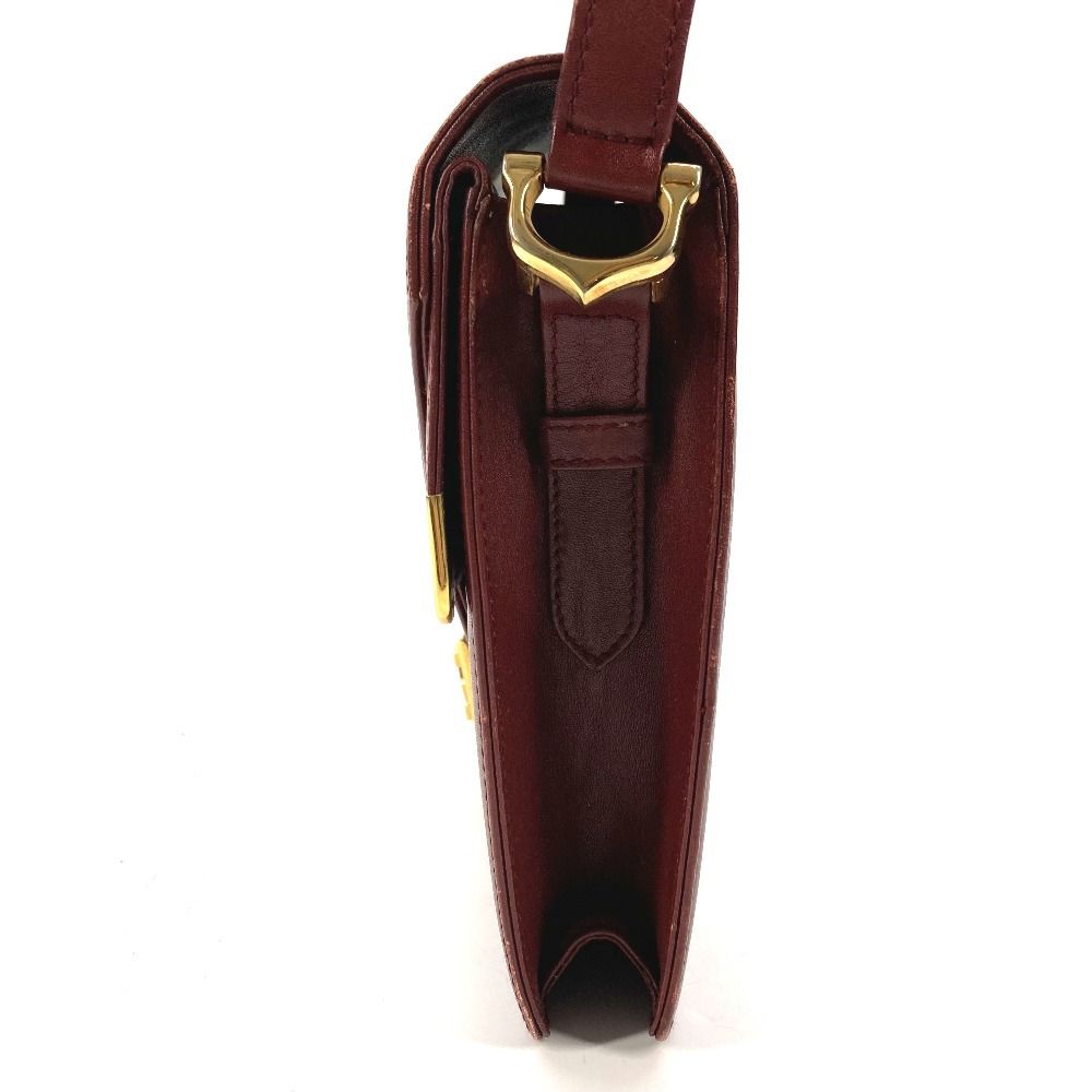 CARTIER カルティエ ショルダーバッグ マストライン ロゴ レザー