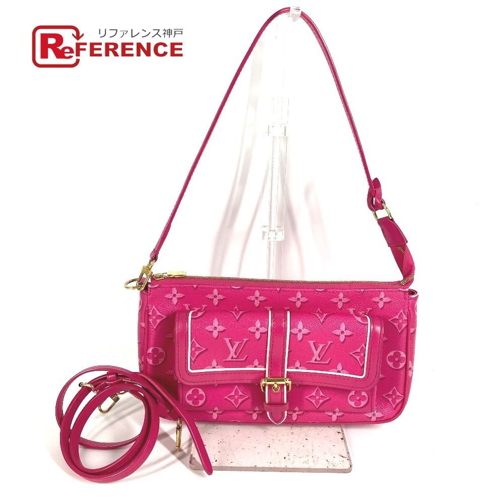 LOUIS VUITTON ルイヴィトン ショルダーバッグ マキシポシェットアクセソワール M46161 モノグラムキャンバス フューシャ ピンク
