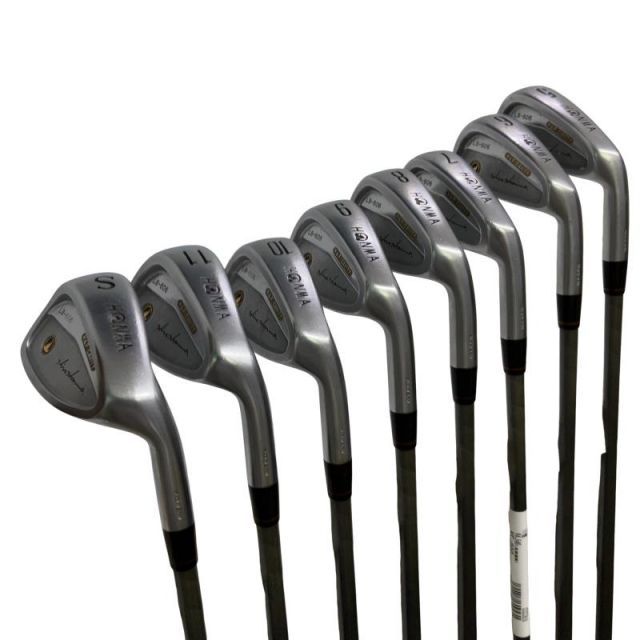 中古】 本間ゴルフ LB-606 H＆F 黒七宝 8S レディース アイアンセット