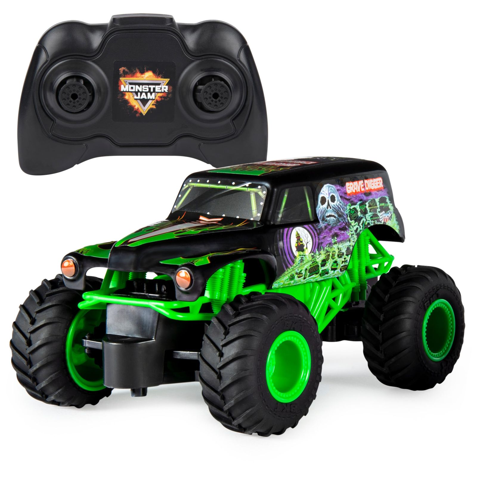 モンスタージャム 公式墓場ディガー リモートコントロール モンスタートラック 1:24スケール 2.4GHz 対象年齢4歳以上 [マルチカラー]