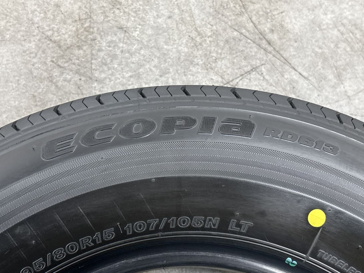バリ溝 新車外し】ブリヂストン エコピア RD613 195/80R15 LT 4本