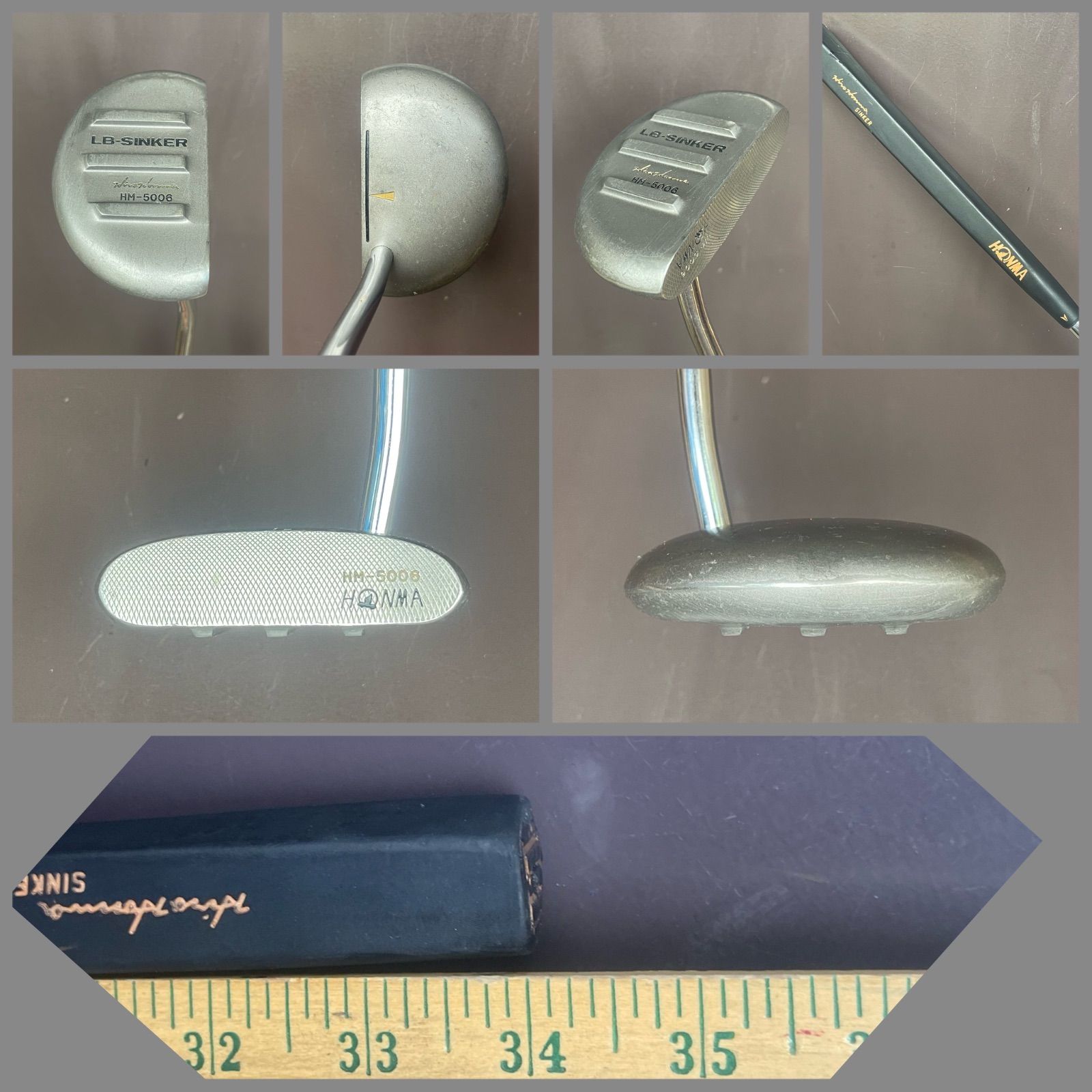 ★名器★送料込み★C-2006-012★パター★本間ゴルフ★HONMA★HM-5008★送料込み★構えやすくてストロークしやすいパター★