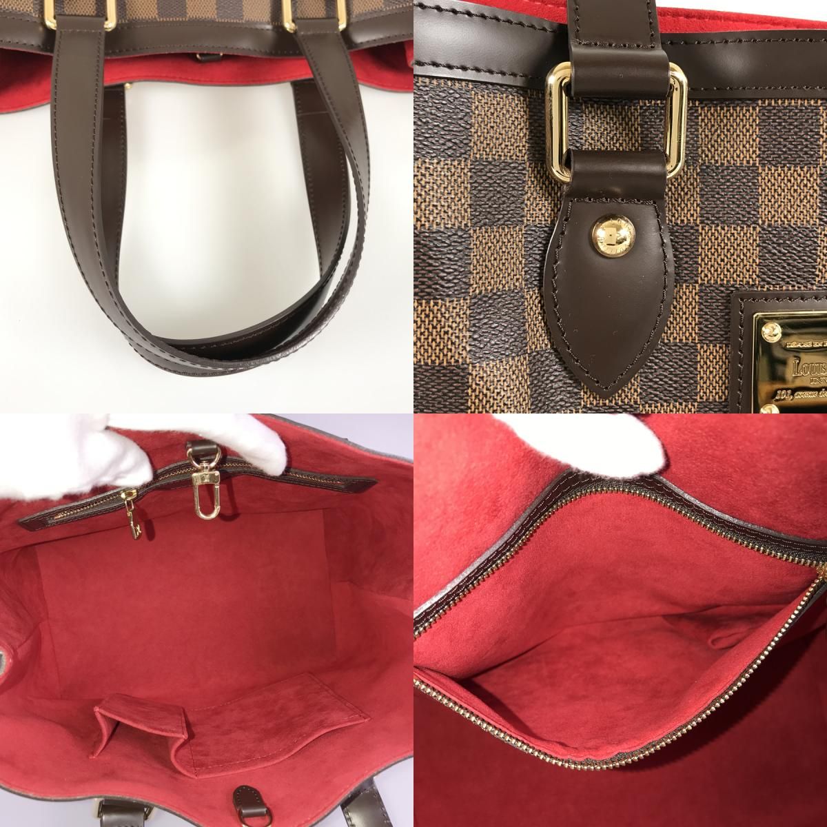 ルイ・ヴィトン LOUIS VUITTON ダミエ ハムステッド PM N51205 PVC