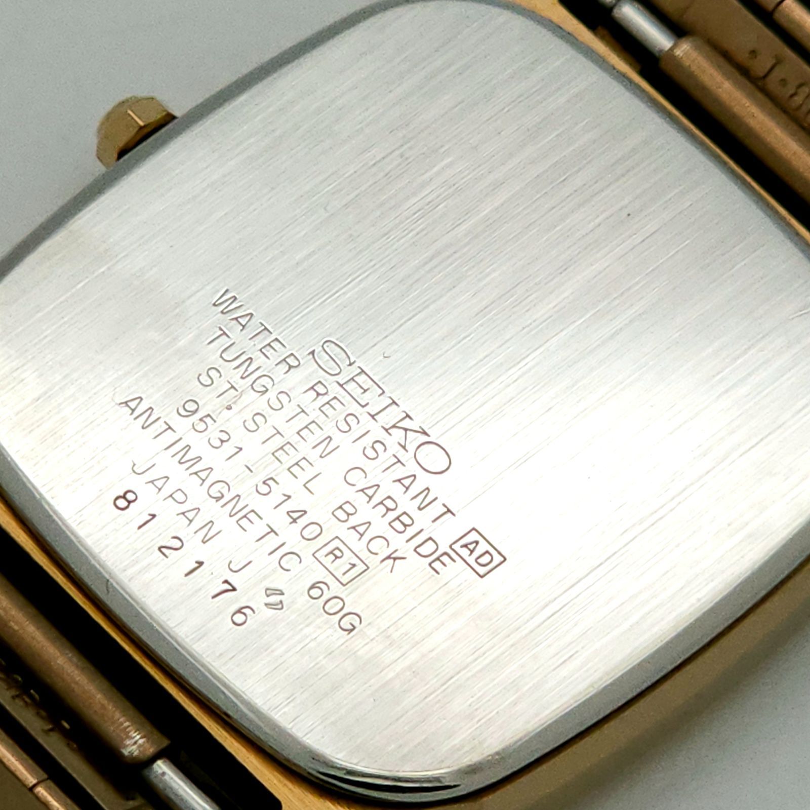 ☆良品 SEIKO セイコー ドルチェ 9531-5140 QZ 動作品 タングステン 