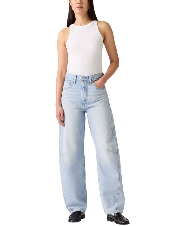 リーバイス レディース ボトムス デニムパンツ ジーンズ Levis Womens CinchighRise BarrelLeg Jeans Abraided Art