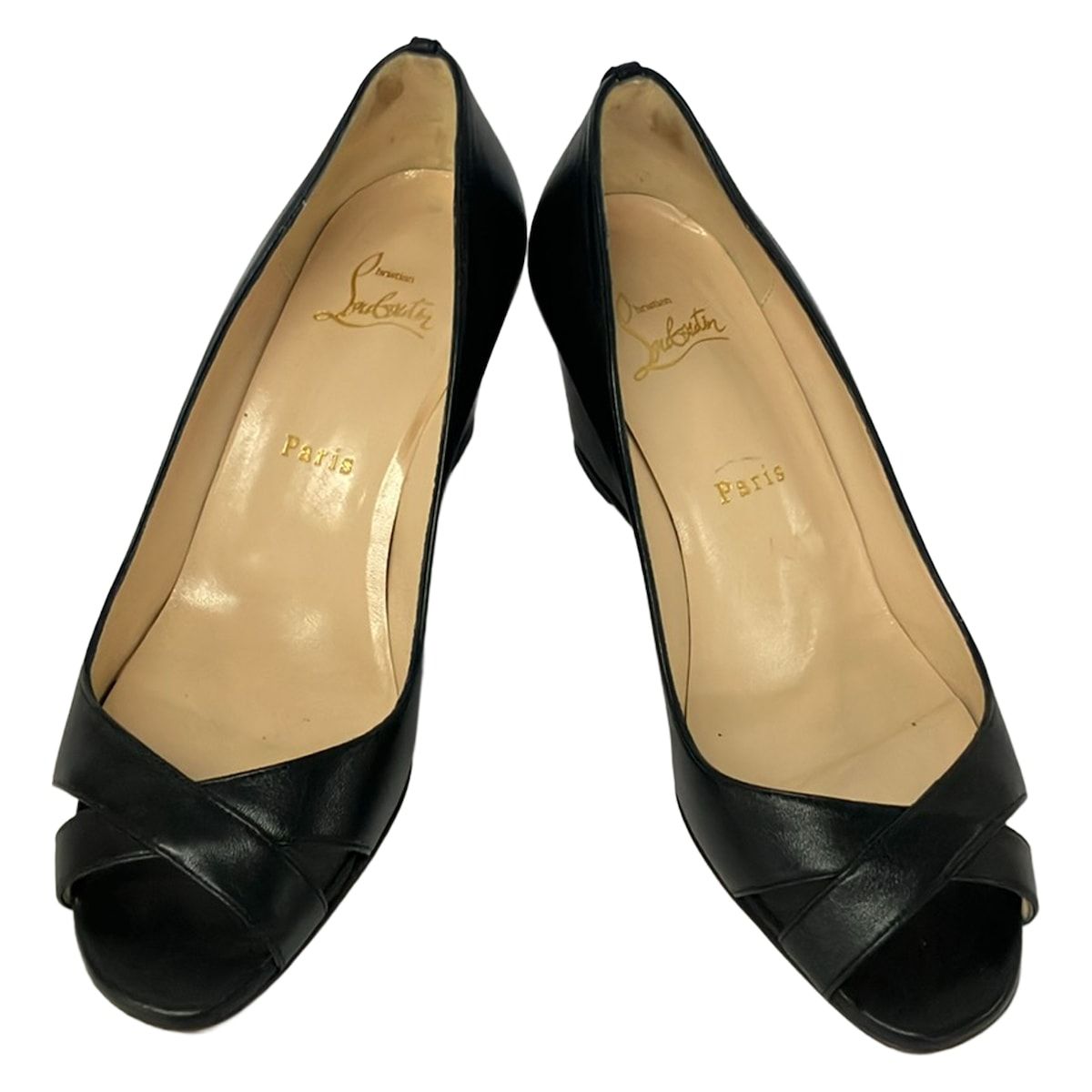Christian Louboutin ブラック ハイヒール　パンプス　38 CHRISTIAN LOUBOUTIN(クリスチャンルブタン) パンプス 38 レディース