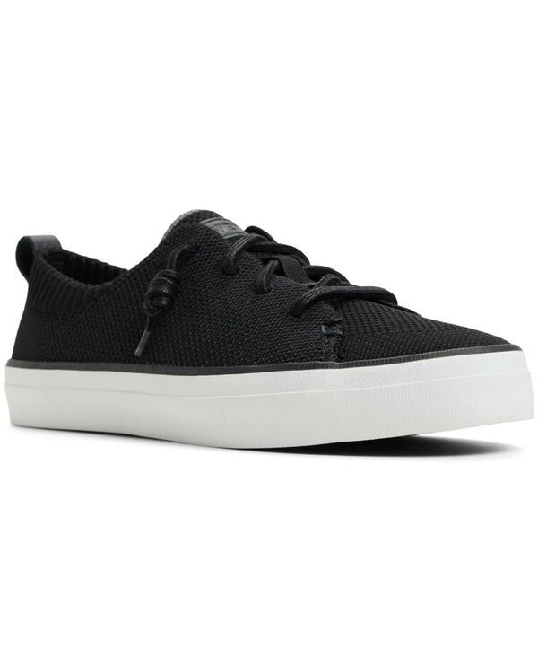 スペリー レディース シューズ スニーカー レース ニット Sperry Womens Crest Vibe Knit LaceUp Sneakers Black ブラック