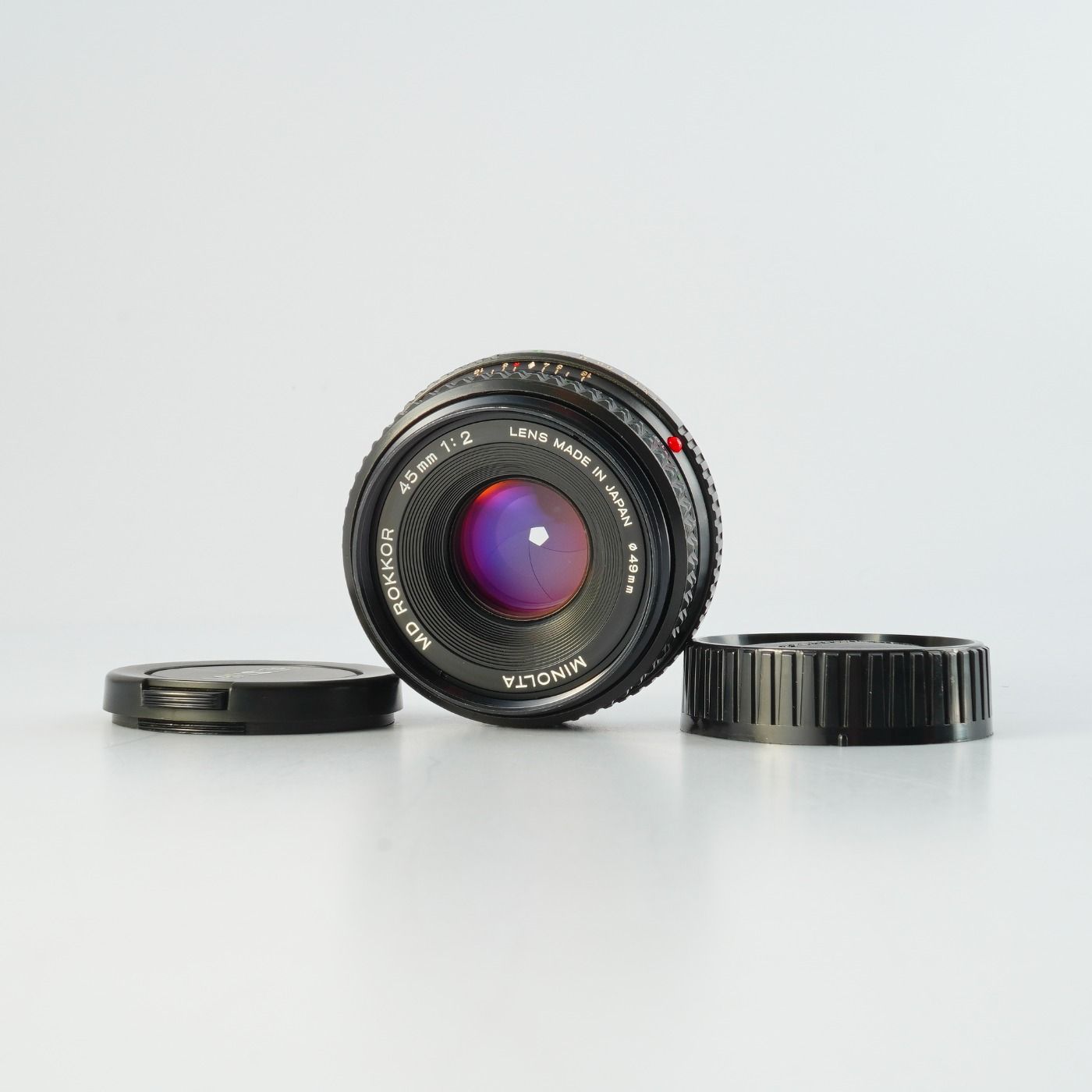 MINOLTA ミノルタ MD ROKKOR 45mm F/2 単焦点レンズ - メルカリ