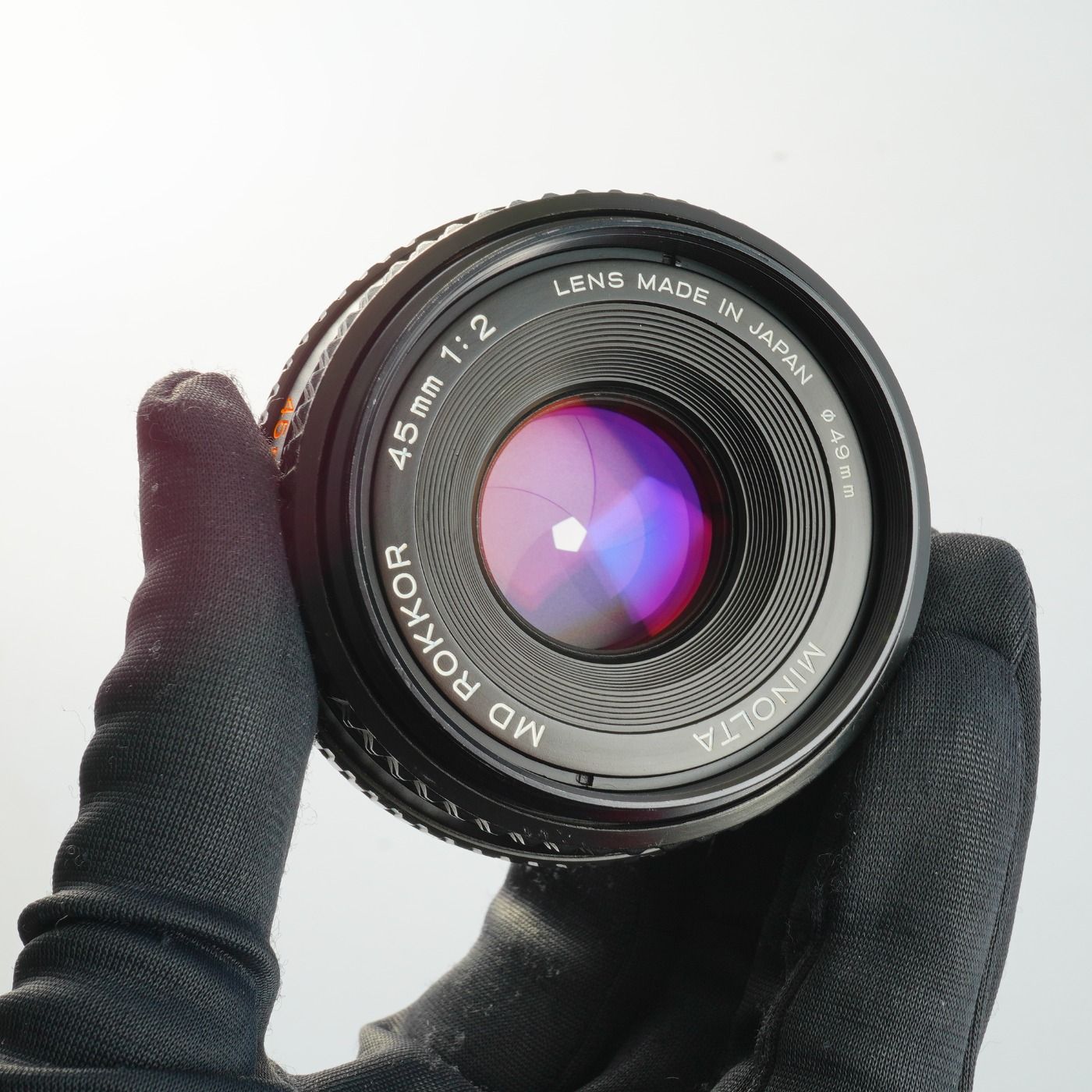 MINOLTA ミノルタ MD ROKKOR 45mm F/2 単焦点レンズ - メルカリ