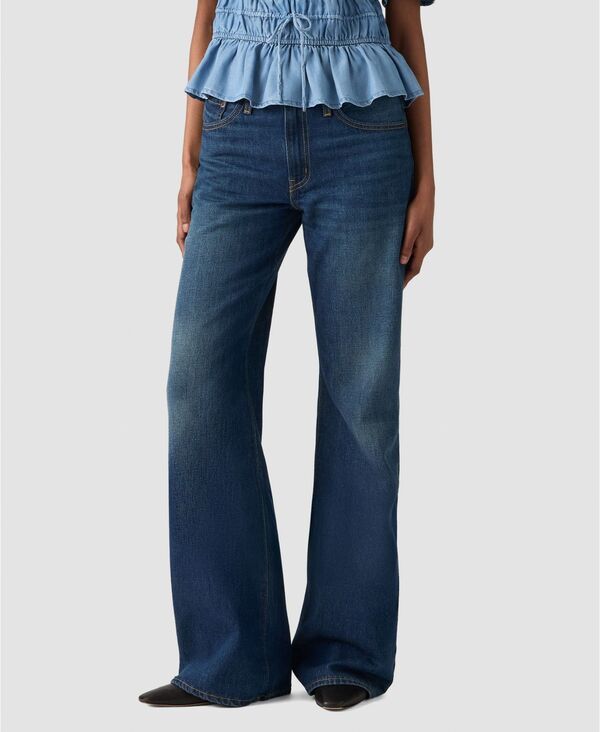 リーバイス レディース ボトムス デニムパンツ ブーツカット ブーツ ジーンズ Levis Womens Middy Loose Mid Rise Bootcut Jeans Good Fortune