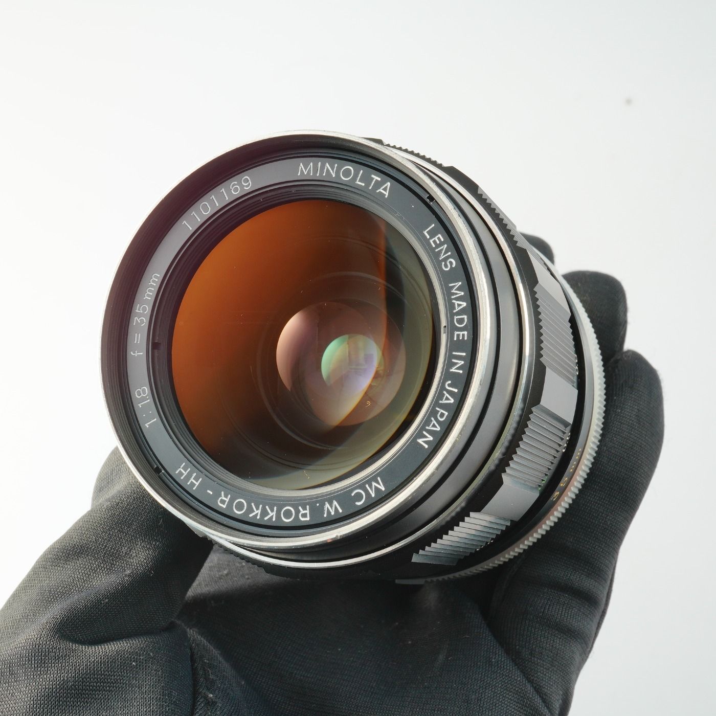 MINOLTA ミノルタ MC W.ROKKOR HH 35mm F/1.8 単焦点レンズ - メルカリ