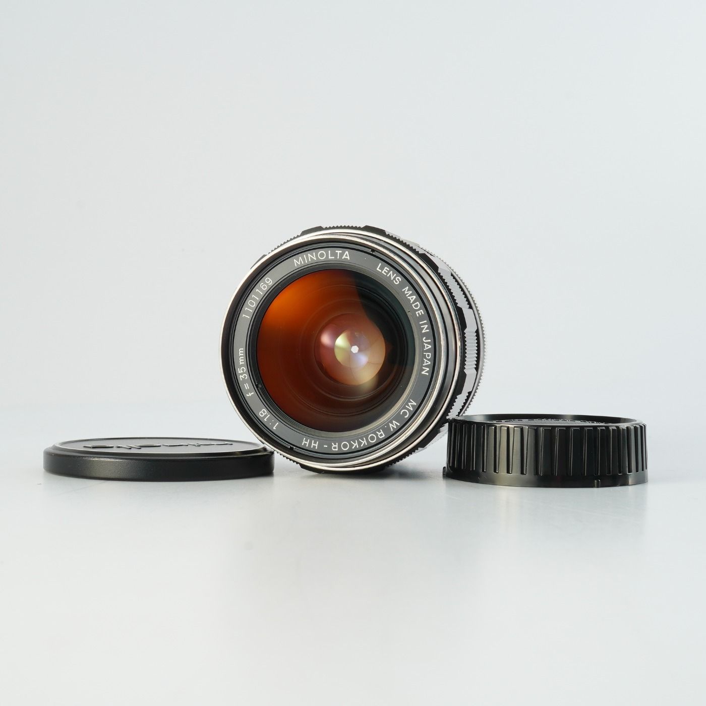 MINOLTA ミノルタ MC W.ROKKOR HH 35mm F/1.8 単焦点レンズ - メルカリ