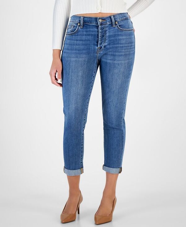 セブンフォーオールマンカインド レディース ボトムス デニムパンツ ジーンズ 7 For All Mankind Womens Josefina Cuffed Skinny Jeans Saltwat
