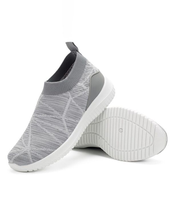 ミオマリオ レディース シューズ スニーカー メッシュ Mio Marino Womens Casual Slip On Sneakers with Breathable Mesh Light gra