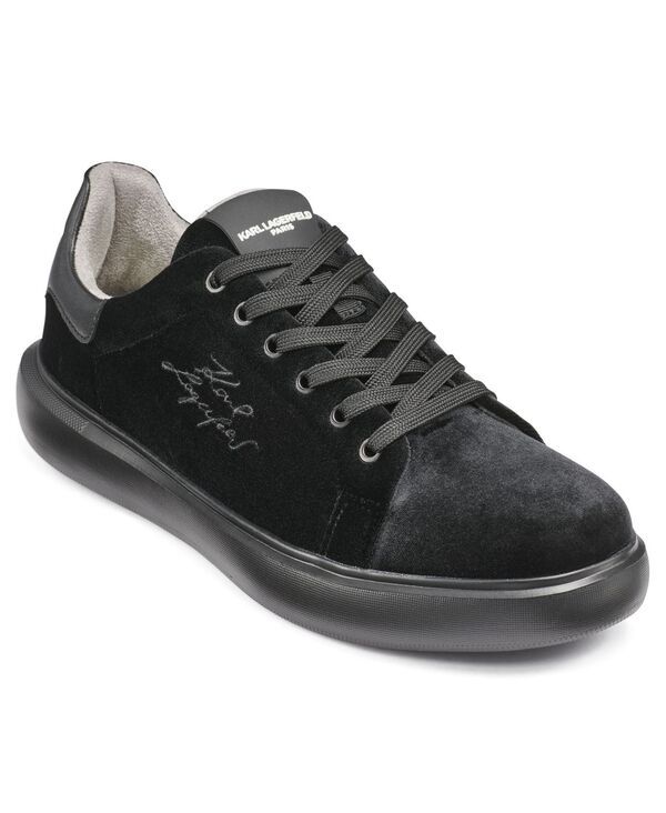 カール ラガーフェルド メンズ シューズ スニーカー KARLAGERFELD PARIS Mens Round Toe Sneakers Black ブラック