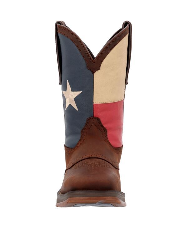 ドゥランゴ メンズ シューズ ブーツ・レインブーツ Durango Mens Rebel by Texas Flag Western Boot Dark brown and texas flag ブラ