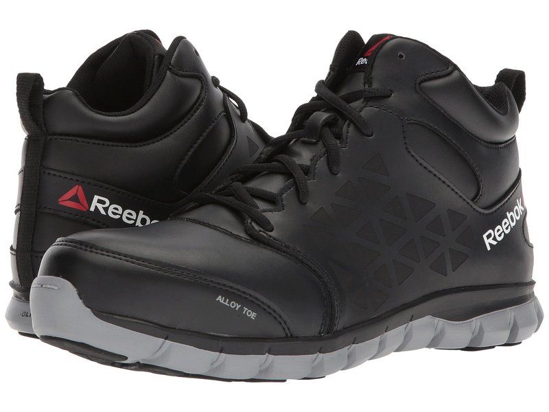 リーボック メンズ シューズ スニーカー Reebok Work Sublite Cushion Work Mid EH Black ブラック