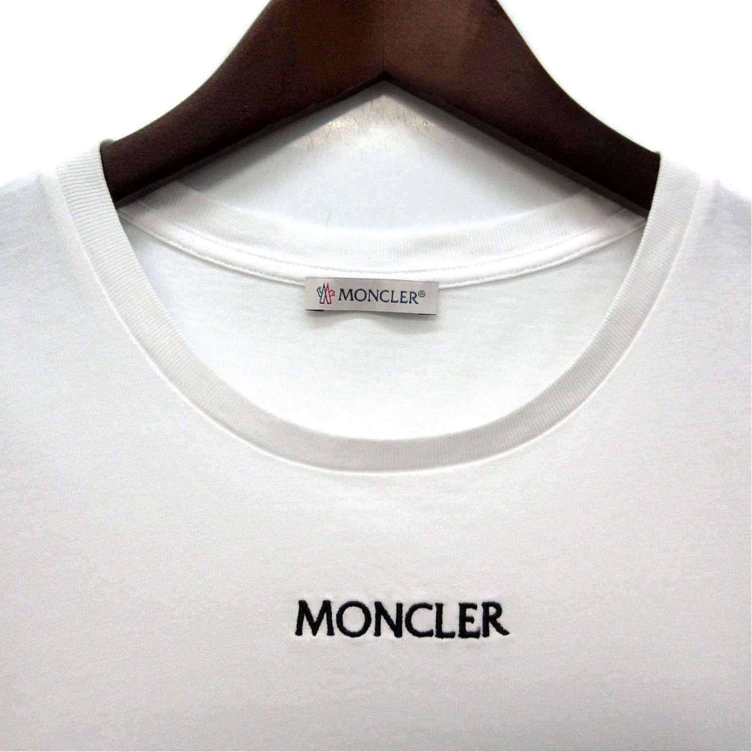 MONCLER ホワイト Tシャツ ロゴ刺繍 楽天市場】モンクレール（柄刺繍