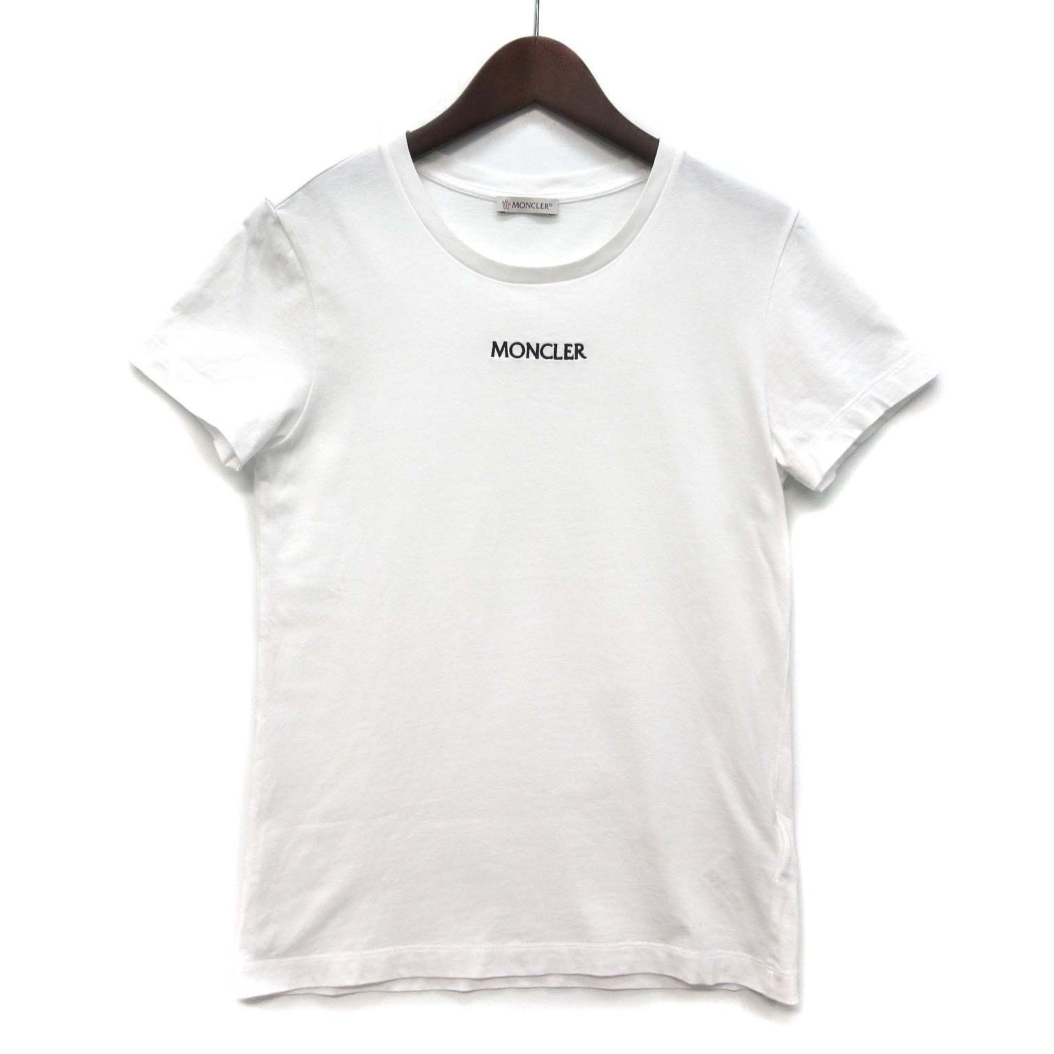 モンクレール MONCLER ロゴ 刺繍 Tシャツ カットソー 半袖 クルー 