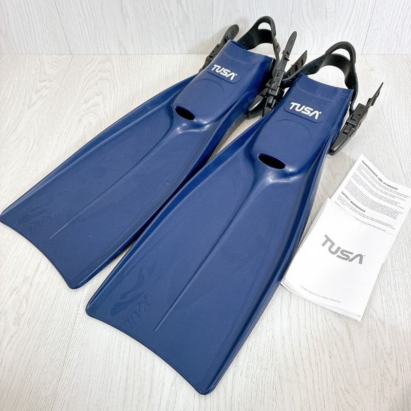 TUSA ツサ ダイビングフィン Mサイズ 24-26 KAIL ネイビー オープルヒールタイプ SF1101 新品価格22000円 未使用に近い