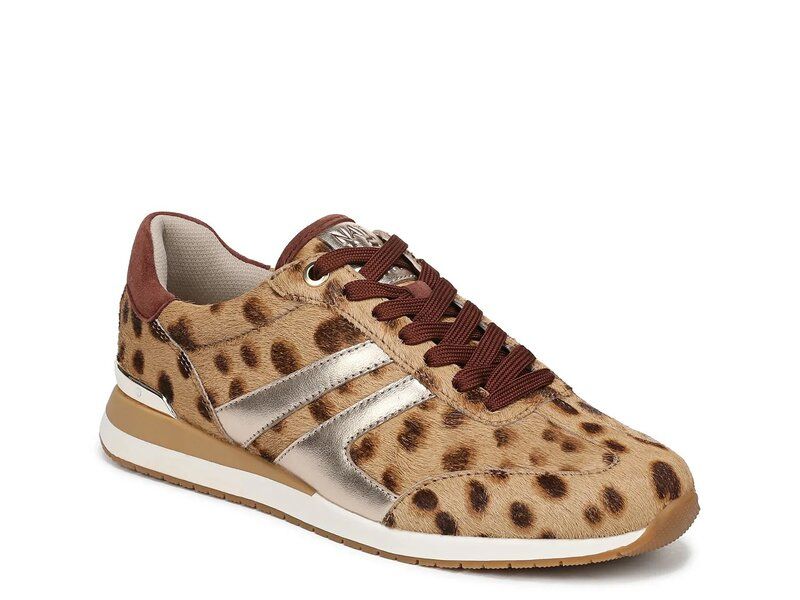 ナチュライザー レディース シューズ スニーカー Naturalizer Lorena Sneaker Light Brown Leopard Print LeatherCalf Hair ブラウン