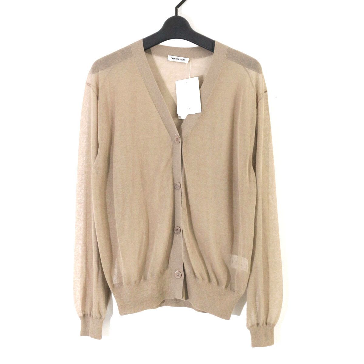 EVERYDAY I LIKE. / Deuxieme Classe エブリデイアイライク ドゥーズィエムクラス 24SS VOILE Vネックカーディガン F 24080500806010