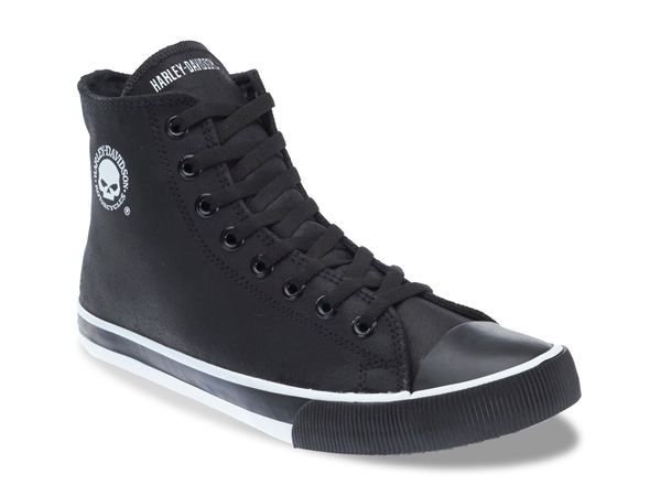 ハーレーダビッドソン メンズ シューズ スニーカー HarleyDavidson Baxter ll HighTop Sneaker Black ブラック