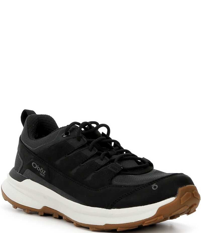 オボズ メンズ シューズ スニーカー Oboz Mens Hyalite Low Waterproof Sneakers Black Sea ブラック