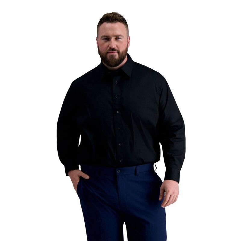 ハガー メンズ トップス Tシャツ トール Big Tall Haggar Premium Comfort Wrinkle Resistant Dresshirt Black ブラック