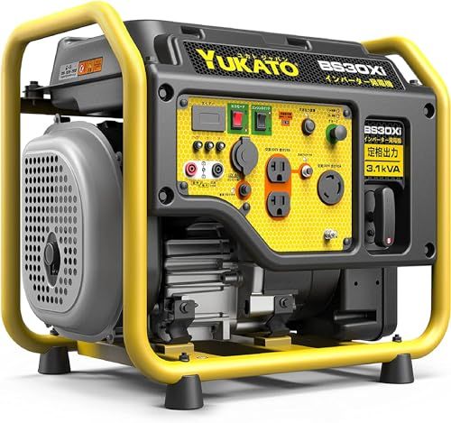 【新品】YUKATO インバーター発電機 定格出力3.1kVA 高性能 静音 50Hz/60Hz 切替 ガソリン発電機 オープン型 PSE認証 正弦波 並列使用可能 高出力 軽量 長時間連続運転 工場・現場用商品 工事用品 地震 災害 停電 b80f37b3