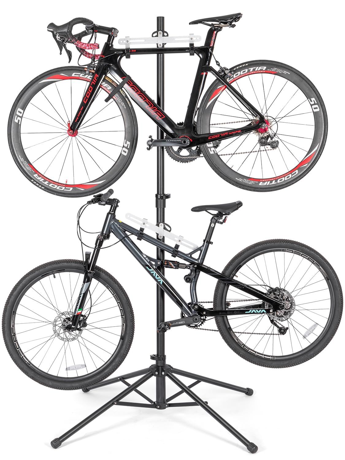 【新品】CXWXC 自転車 スタンド 2台 倒れない 横置き ディスプレイスタンド 高さ無段階調整 室内用 (BN-W009) 1ee9b732