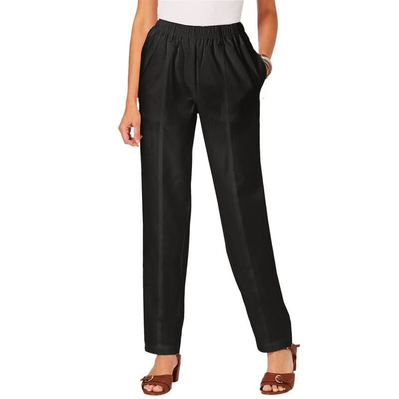 ロアマンズ レディース ボトムス デニムパンツ プラスサイズ コットン Roamans Womens Plusize Complete Cotton Seamed Jean Black Denim ブ
